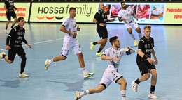 Momentka zo zápasu HT Tatran Prešov - MHC Štart Nové Zámky v 2. kole Niké Handball Extraligy.