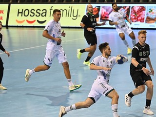 Momentka zo zápasu HT Tatran Prešov - MHC Štart Nové Zámky v 2. kole Niké Handball Extraligy.