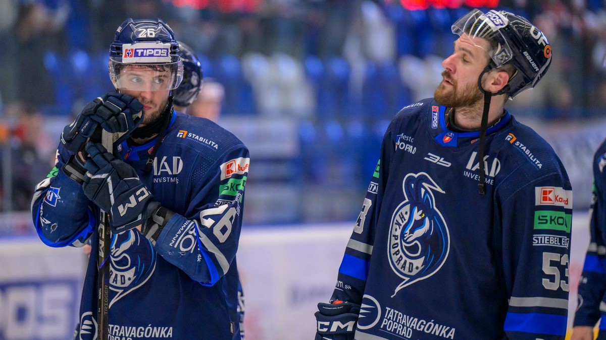 Sklamaní hráči Popradu.