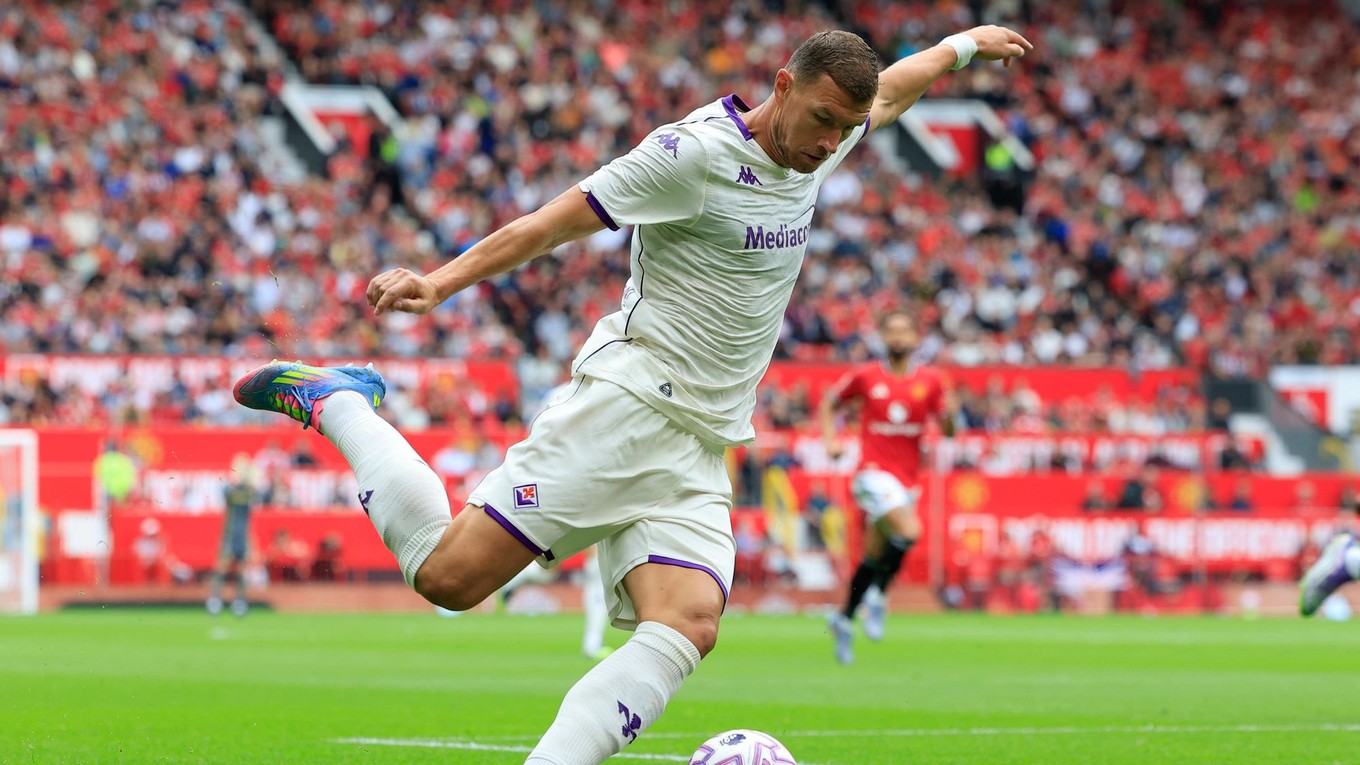 Edin Džeko v drese Fiorentiny