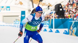 Šimon Adamov počas ZOH 2026.