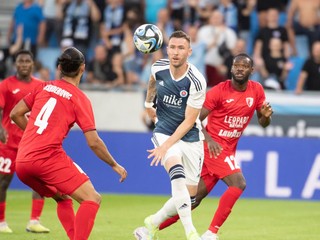 Jaromír Zmrhal v zápase ŠK Slovan Bratislava - FC Swift Hesper v úvodnom zápase 1. predkola Ligy majstrov.