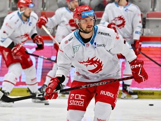Libor Hudáček v drese HC Oceláři Třinec.