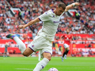 Edin Džeko v drese Fiorentiny