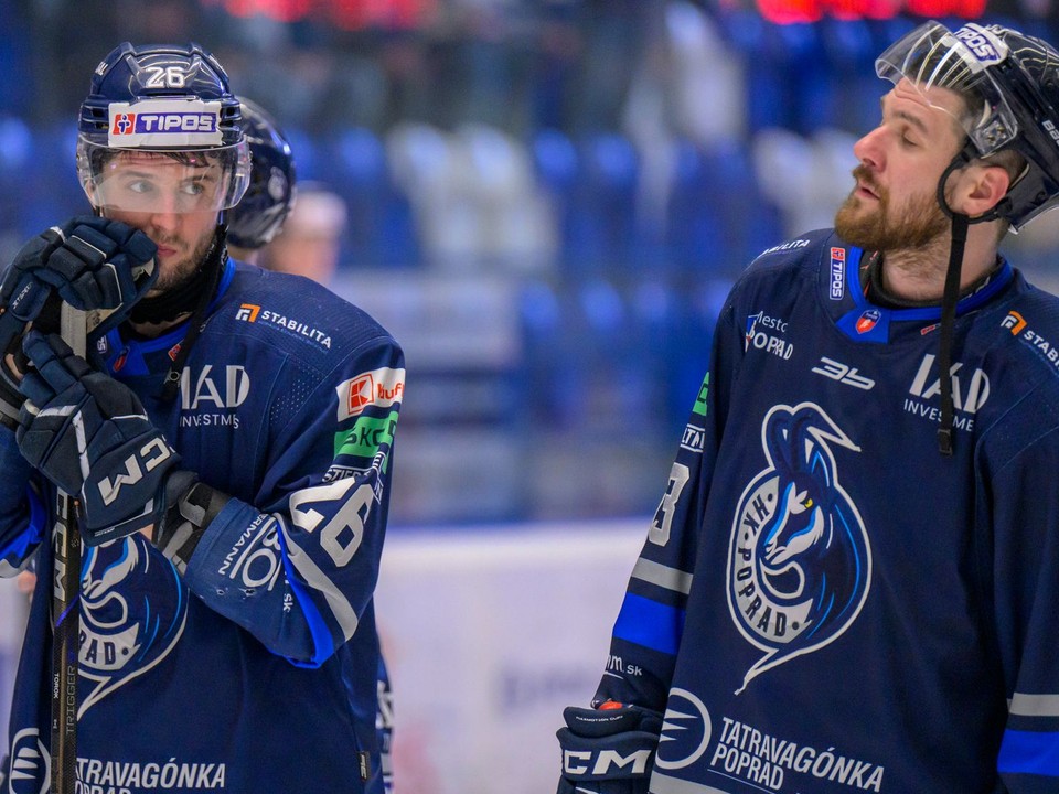 Sklamaní hráči Popradu.