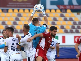 Momentka zo zápasu Banská Bystrica - Zlaté Moravce. 