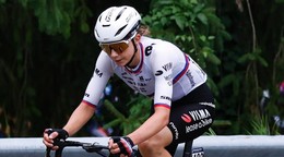 Viktória Chladoňová počas Giro d'Italia Women 2025. 