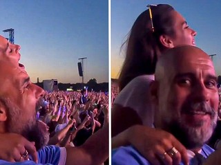 VIDEO: Guardiolu vybučali na koncerte. Legendárna skupina mu venovala pieseň
