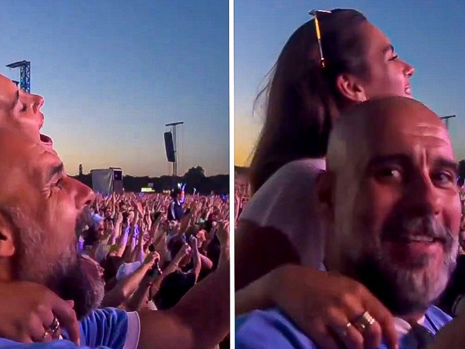 VIDEO: Guardiolu vybučali na koncerte. Legendárna skupina mu venovala pieseň