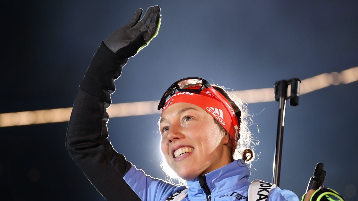 Nemecká biatlonistka Laura Dahlmeierová.