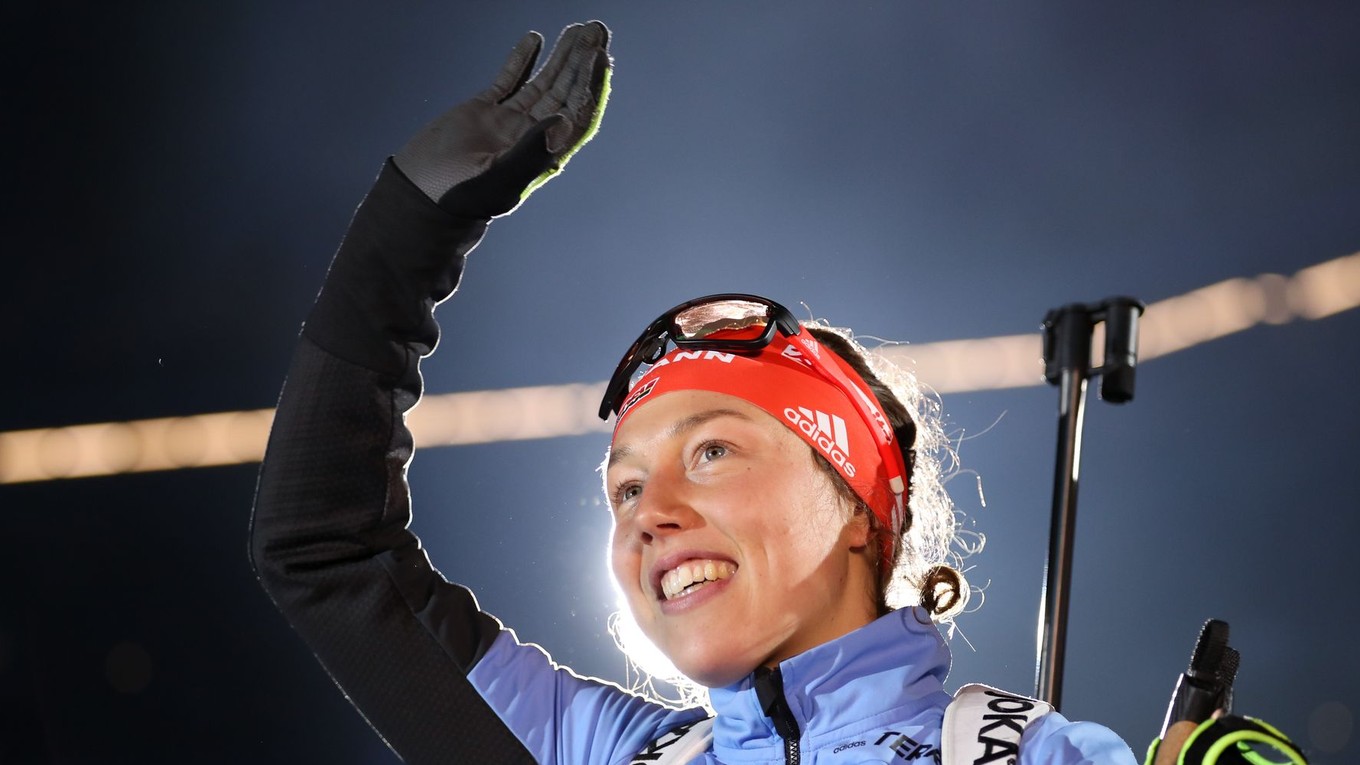 Nemecká biatlonistka Laura Dahlmeierová.