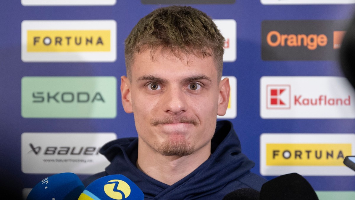 Slovenský hokejový reprezentant Adam Žiak na zraze slovenskej hokejovej reprezentácie pred blížiacim sa Nemeckým pohárom.