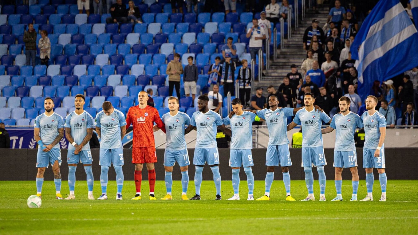 Futbalisti ŠK Slovan Bratislava.