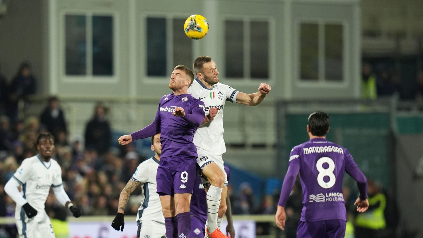 Fotka zo zápasu ACF Fiorentina - Inter Miláno.