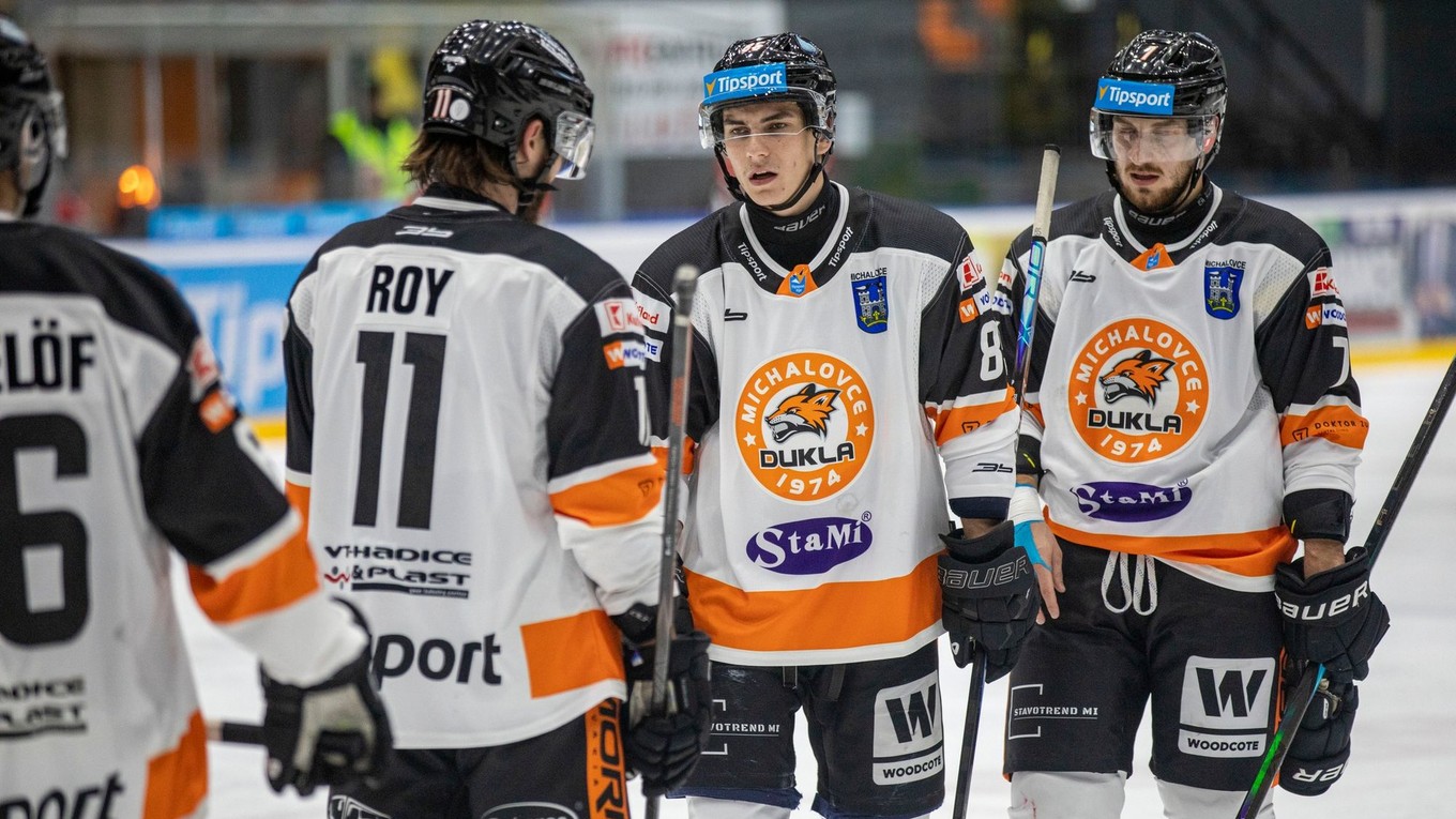 Hráči HK Dukla Michalovce.