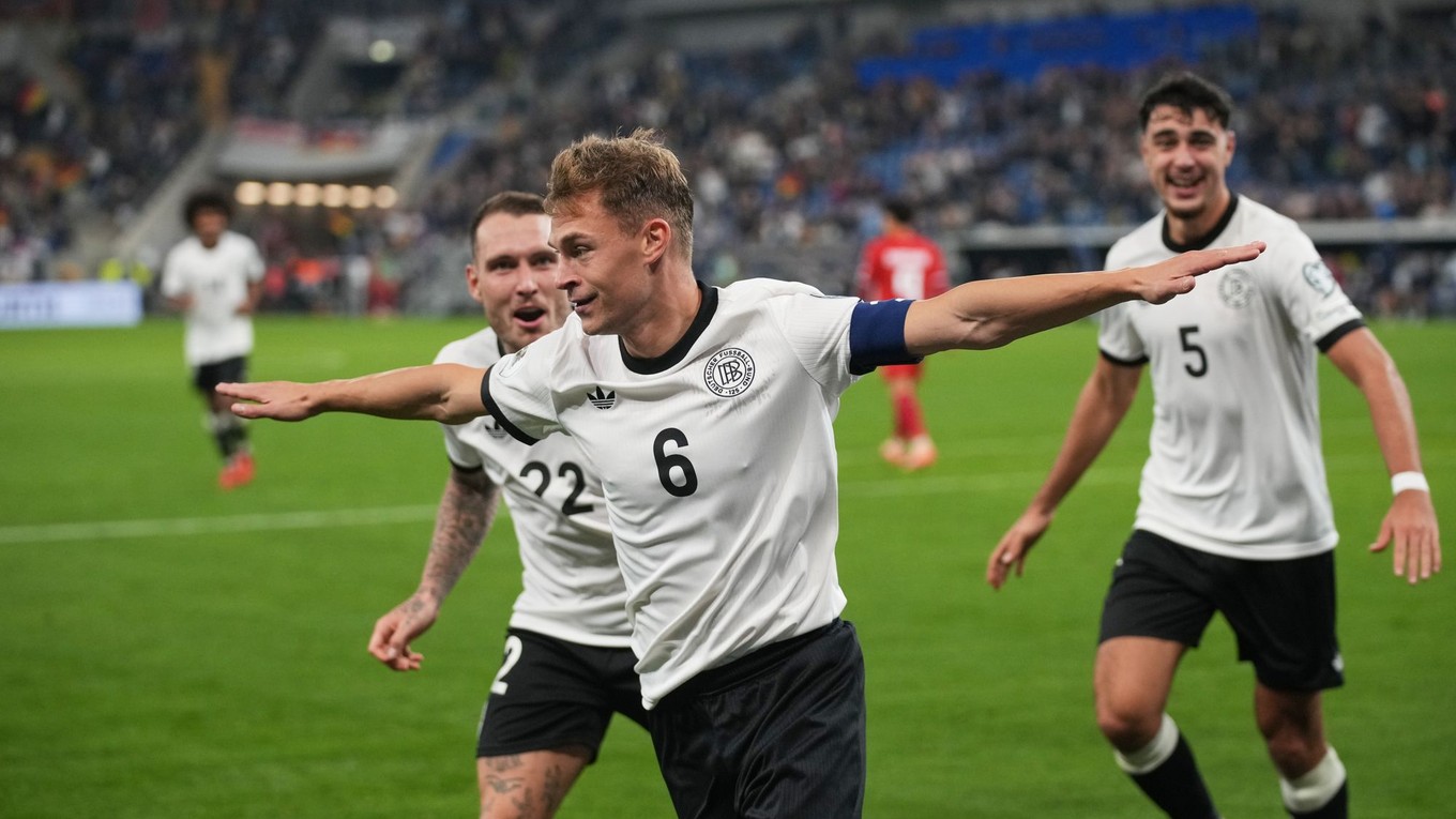 Joshua Kimmich oslavuje gól. 