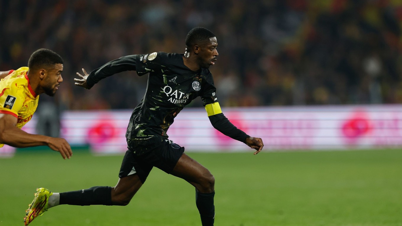 Ousmane Dembele v drese PSG.
