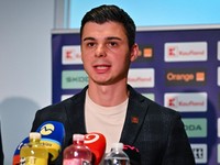 Hlavný tréner slovenskej hokejovej reprezentácie do 18 rokov Martin Dendis.