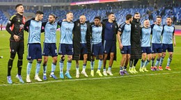 Futbalisti ŠK Slovan Bratislava. 