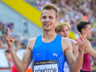 Slovenský reprezentant v behu na 400 metrov cez prekážky Patrik Dömötör.
