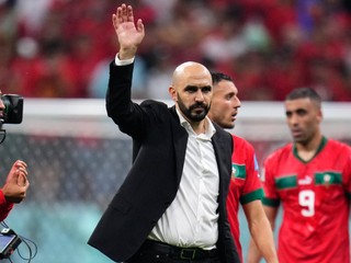 Walid Regragui, tréner Maroka na MS vo futbale 2022.