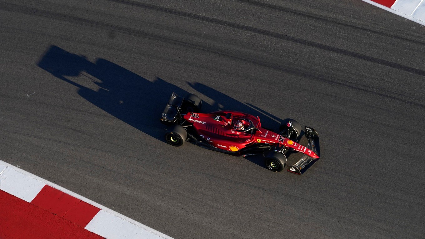 Charles Leclerc na Ferrari.