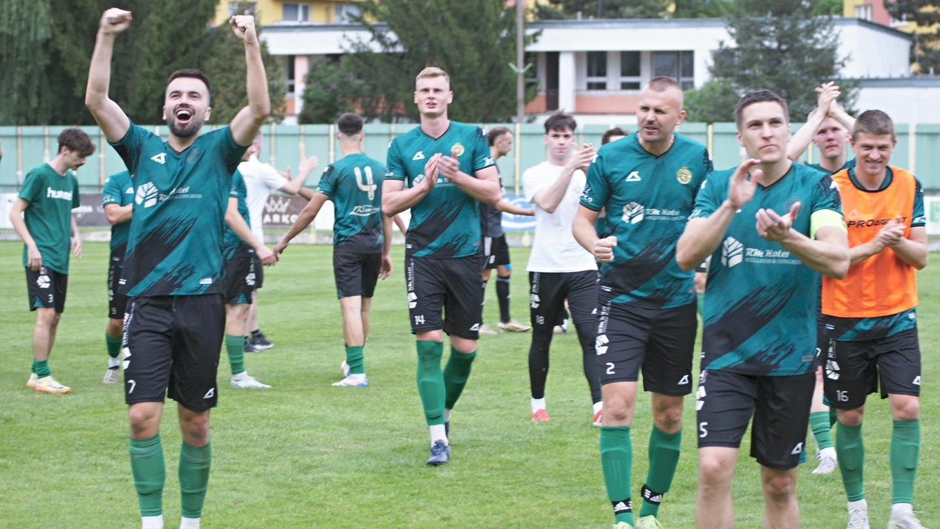 Futbalisti FC Baník Prievidza.