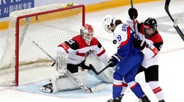 Lucia Drábeková v zápase Slovensko - Rakúsko v 1-A divízii MS v hokeji žien 2025.