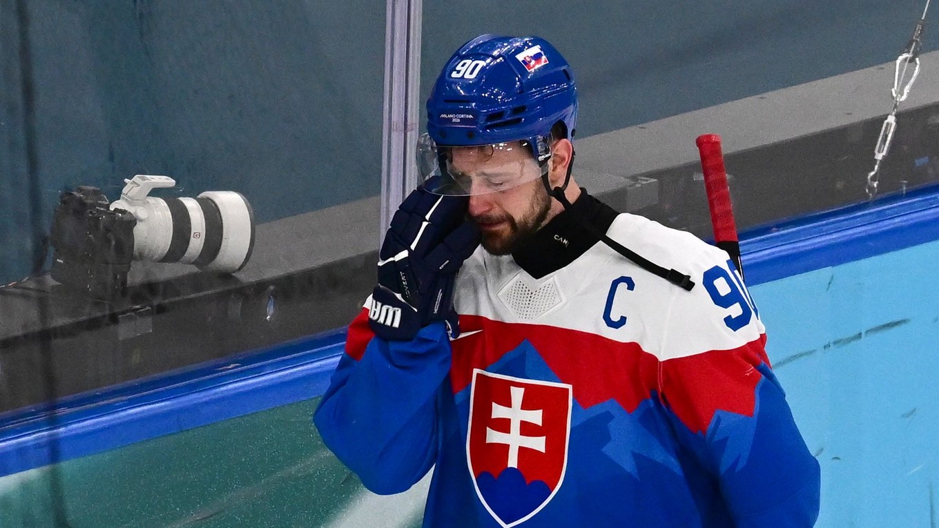 Tomáš Tatar po prehre v zápase o 3. miesto Slovensko - Fínsko na ZOH 2026.