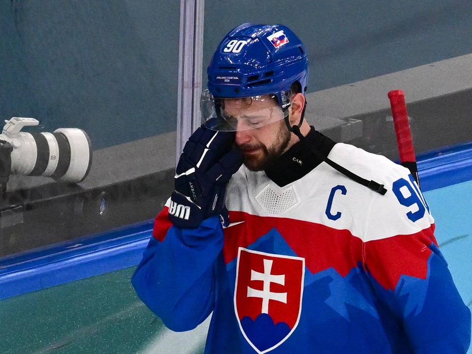 Tomáš Tatar po prehre v zápase o 3. miesto Slovensko - Fínsko na ZOH 2026.