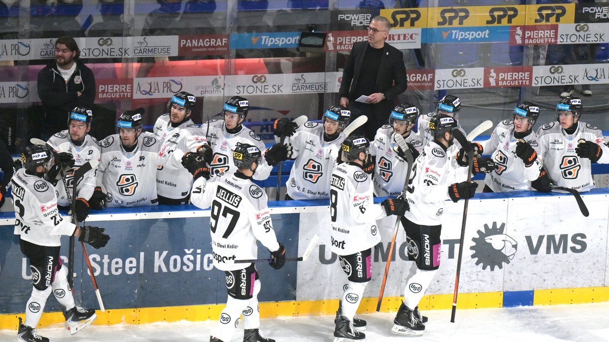 Gólová radosť hráčov Košíc.