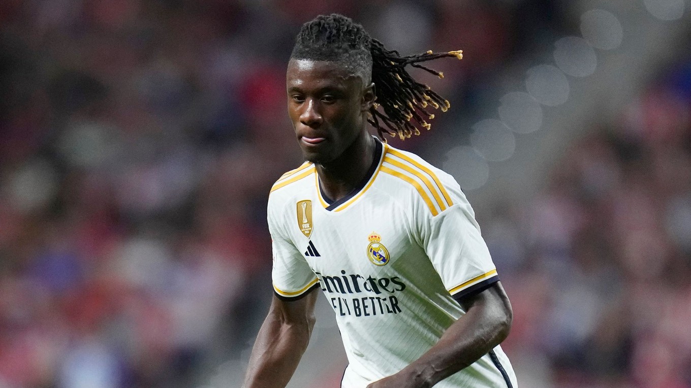 Francúz Eduardo Camavinga v drese Realu Madrid.