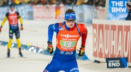 Slovenský biatlonista Jakub Borguľa.