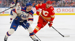 Connor McDavid v zápase Edmonton - Calgary