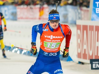 Slovenský biatlonista Jakub Borguľa.