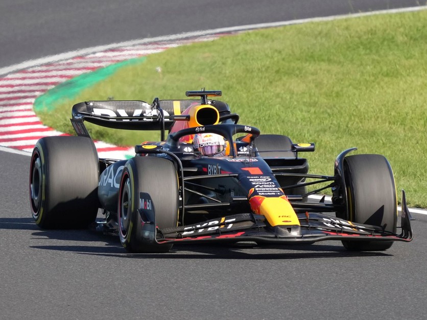 Max Verstappen na Red Bulle vyhral Veľkú cenu Japonska 2023.