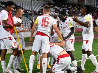 Futbalisti AS Trenčín.