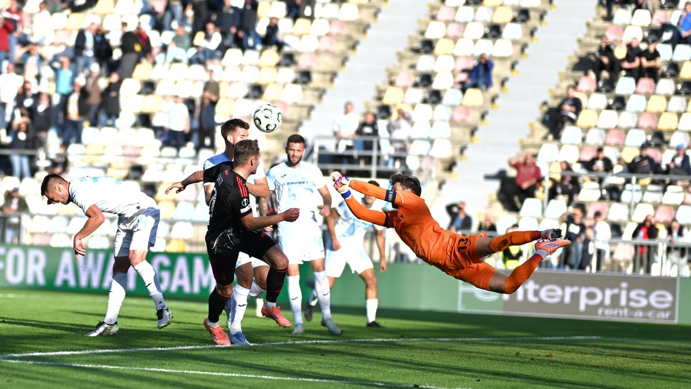 Momentka zo zápasu Rijeka - Sparta Praha