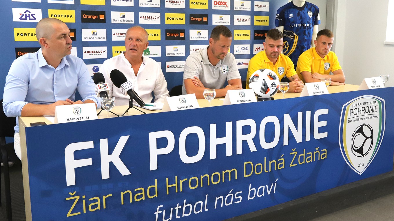 Tlačová konferencia FK Pohronie pred sezónou Fortuna liga 2021/2022.