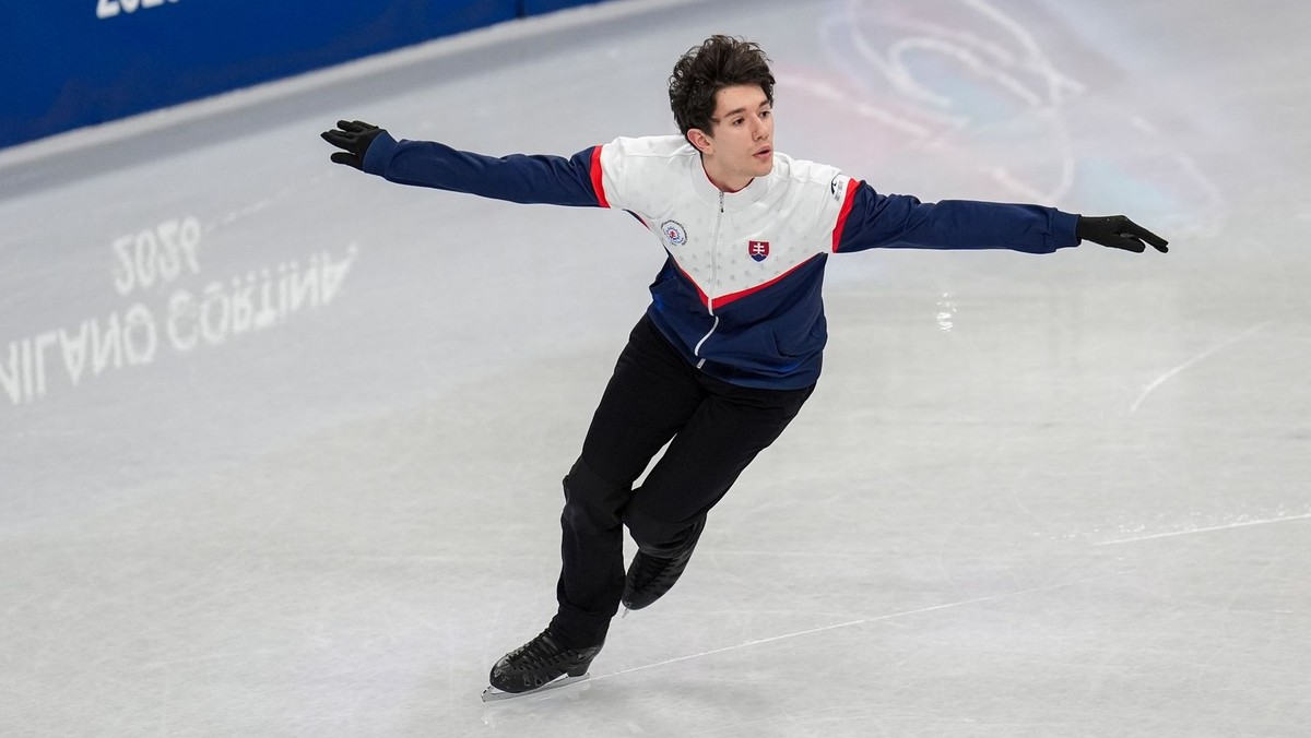 Adam Hagara na tréningu v Miláne.