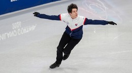 Adam Hagara na tréningu v Miláne.