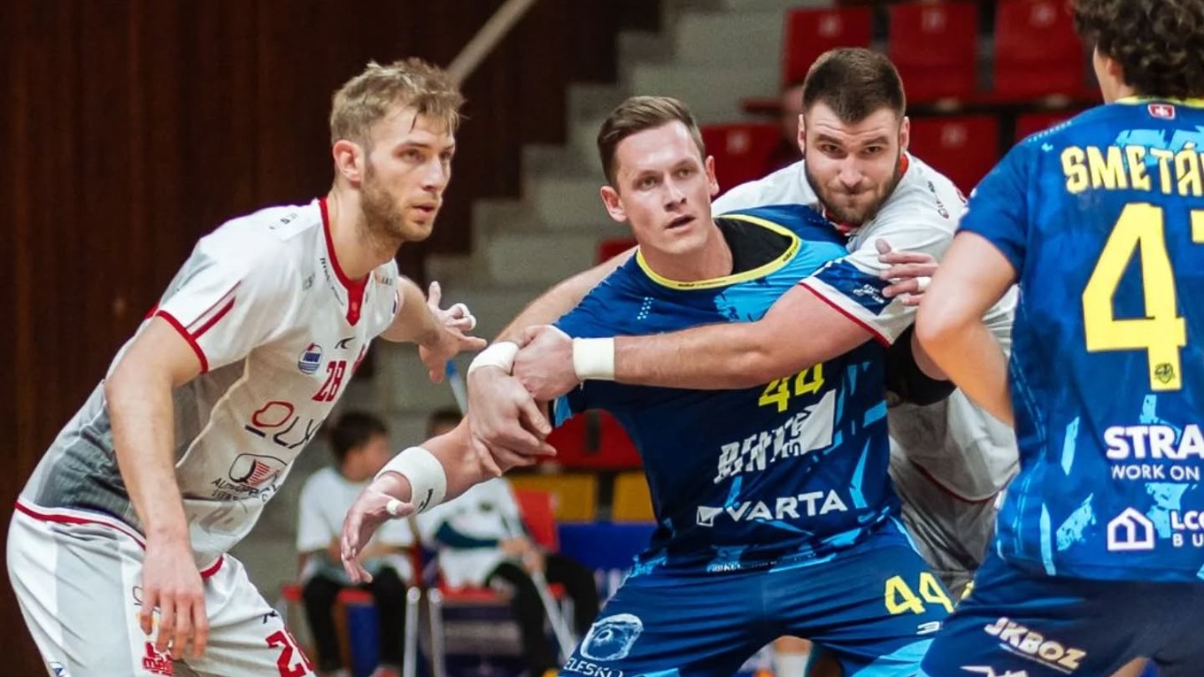Momentka zo semifinálového zápasu Niké Handball Extraligy Považská Bystrica - Bojnice.