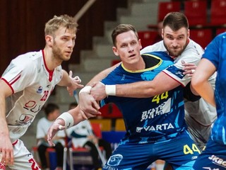 Momentka zo semifinálového zápasu Niké Handball Extraligy Považská Bystrica - Bojnice.