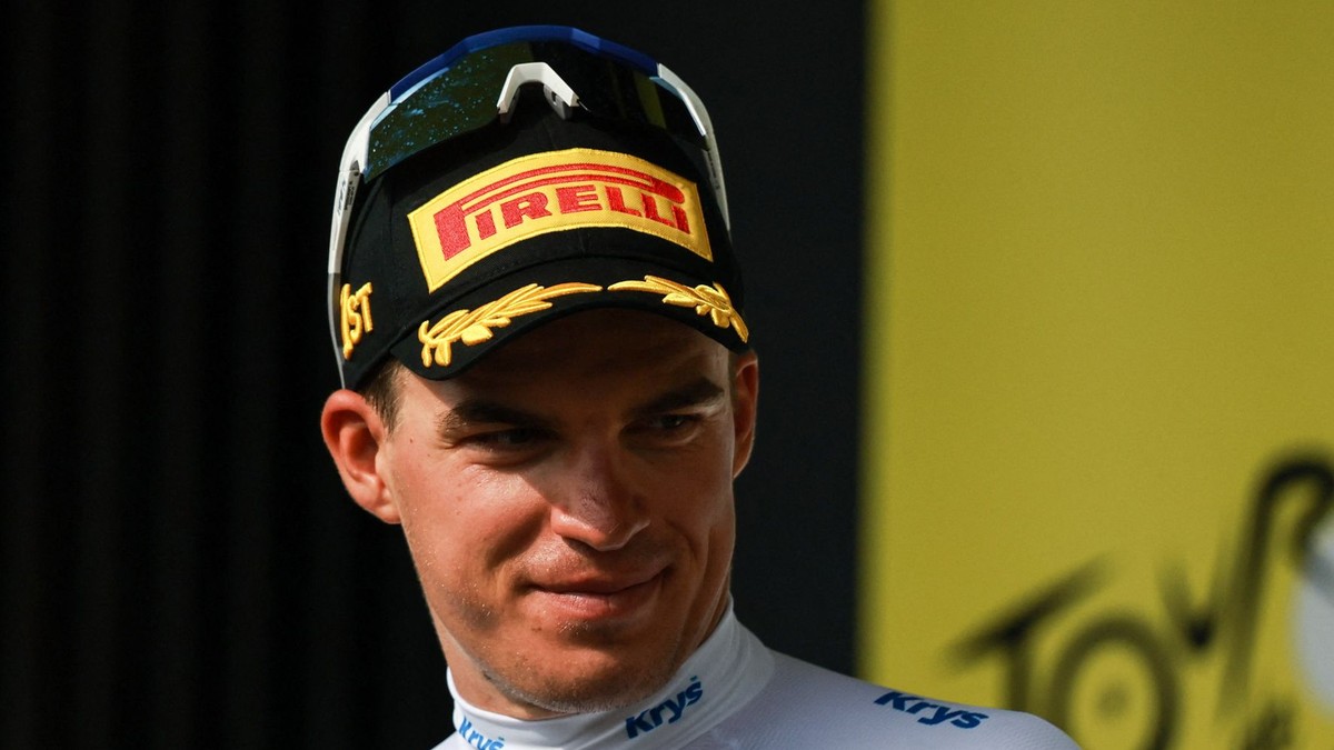 Český cyklista Mathias Vacek počas Tour de France 2026. 