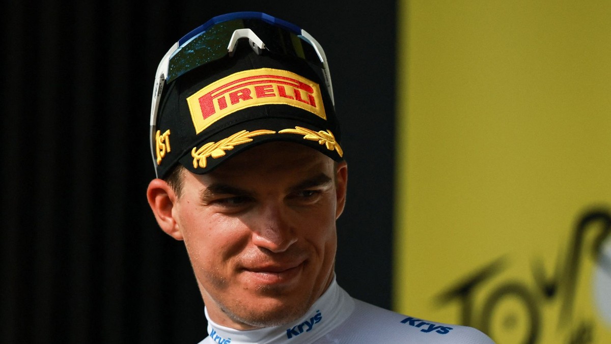Český cyklista Mathias Vacek počas Tour de France 2026. 