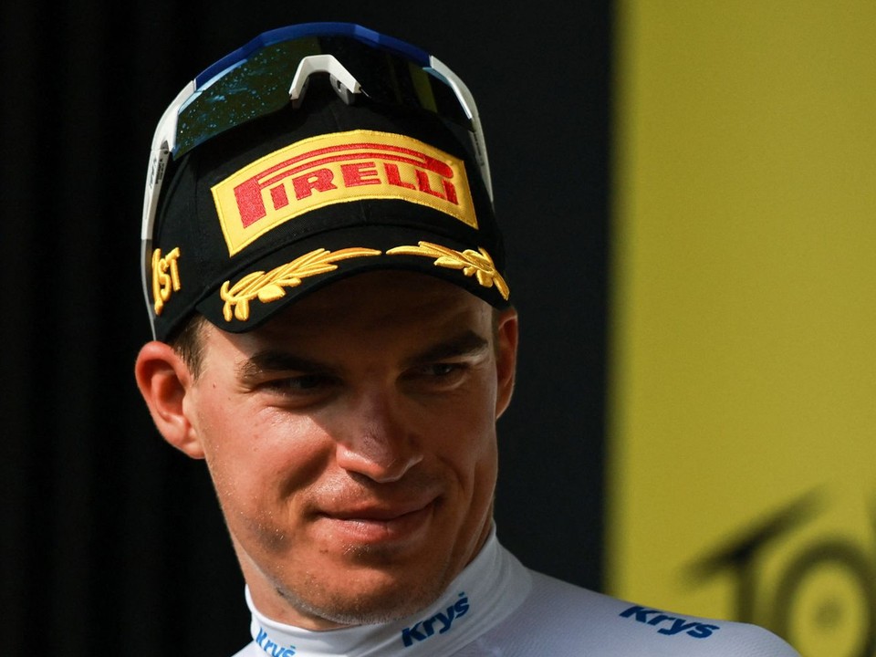 Český cyklista Mathias Vacek počas Tour de France 2026. 