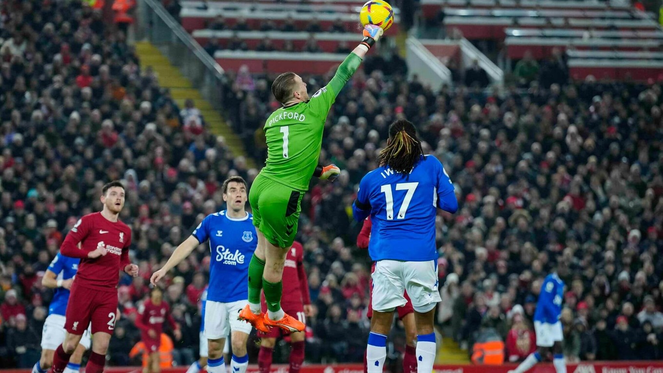 Momentka zo zápasu FC Liverpool - Everton.