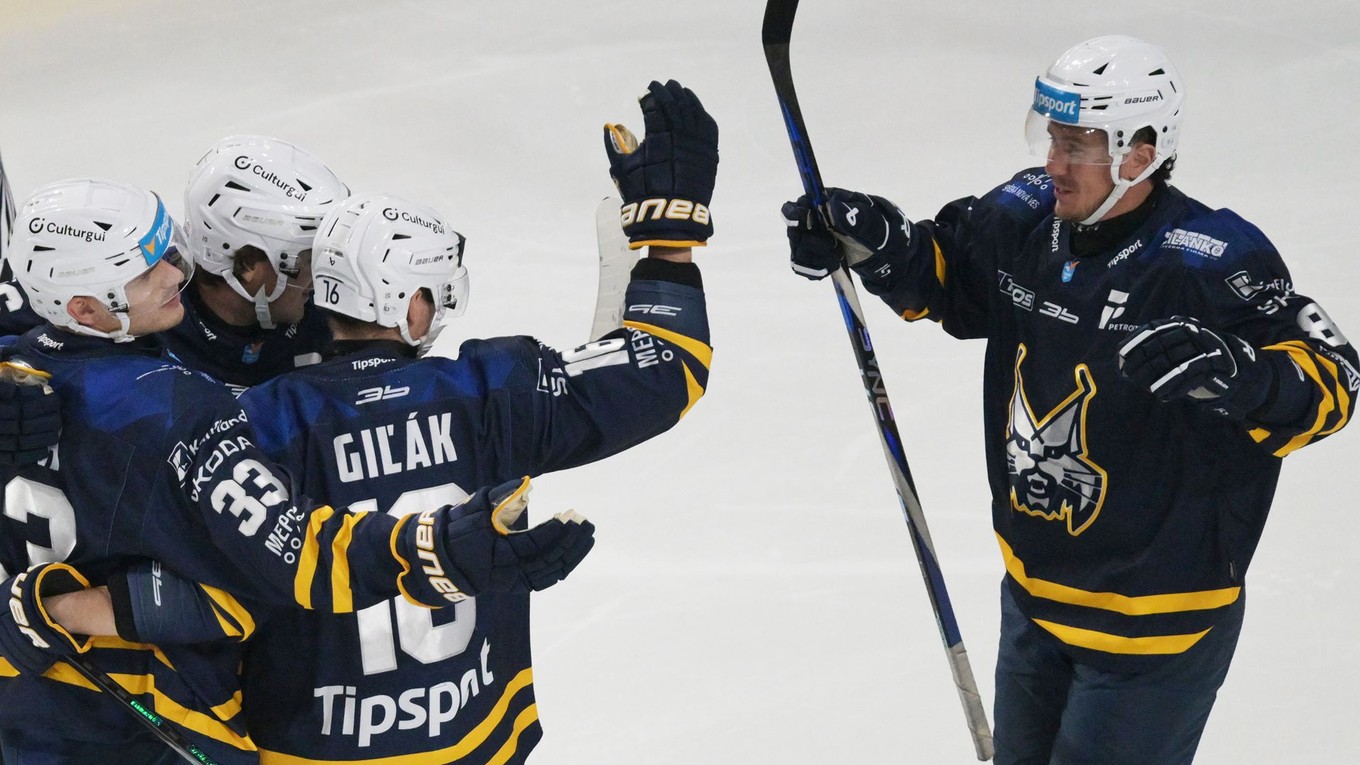 Gólová radosť hráčov Spišskej Novej Vsi.