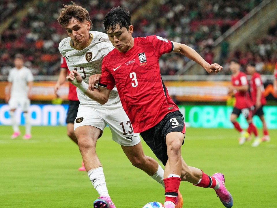Momentka zo zápasu Južná Kórea - Česko na MS vo futbale 2026