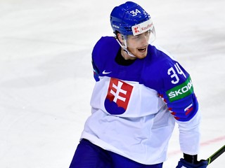 Peter Cehlárik na MS v hokeji 2021.